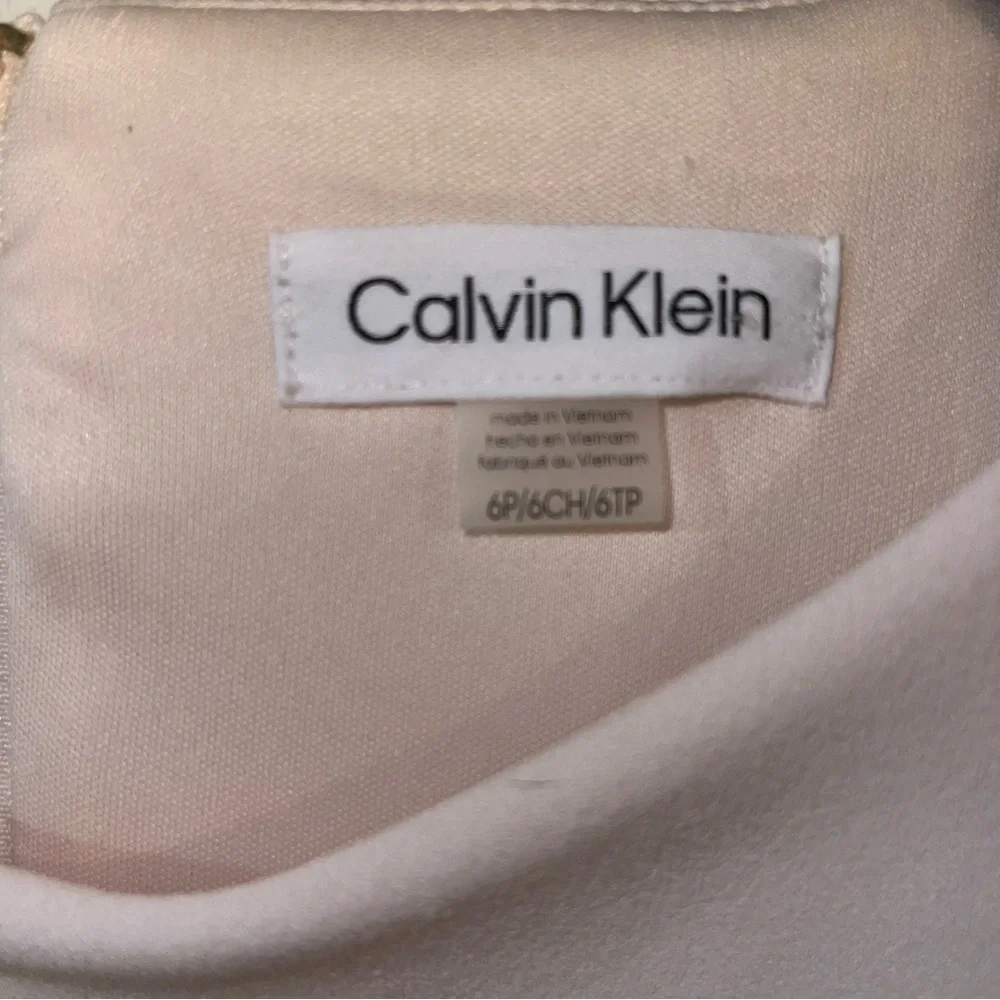 NWT Calvin Klein Crepe Scuba dress, Pale Pink Size 6P - Picture 4 of 6